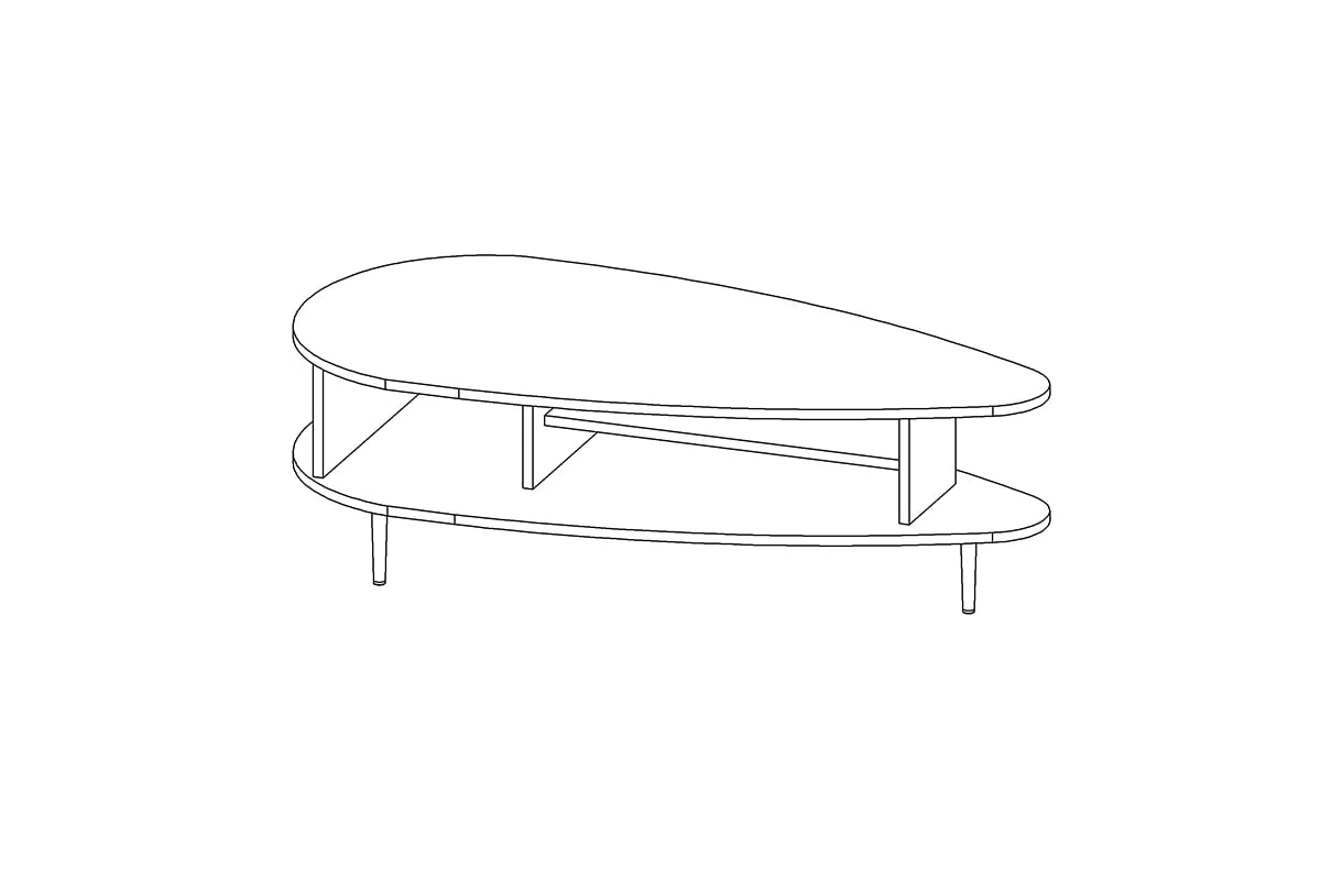 Konferenční stolek Kastelio - brandy castello stolek