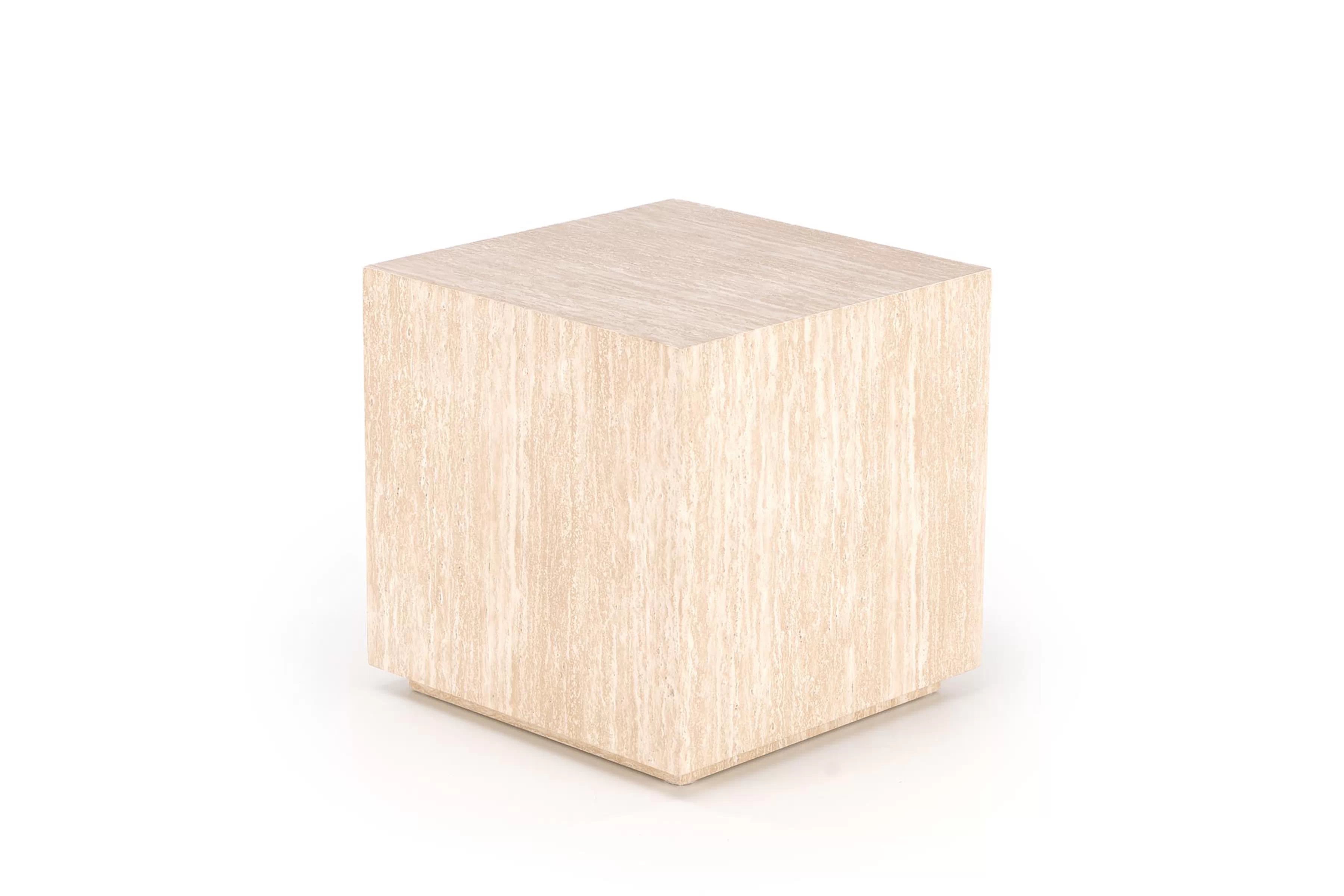 Štvorcový konferenčný stolík Novula 45 cm - travertín Stolík kawowy kwadratowy Novula 45 cm - Travertín