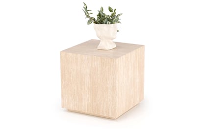 Štvorcový konferenčný stolík Novula 45 cm - travertín Stolík kawowy kwadratowy Novula 45 cm - Travertín