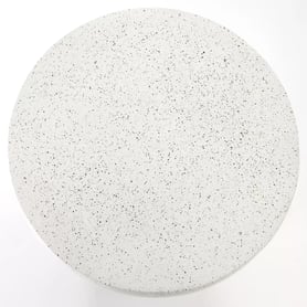 Konferenční stolek Sintro 54 cm - terrazzo / bílý konferenční stolek lastryko giza - Bílý