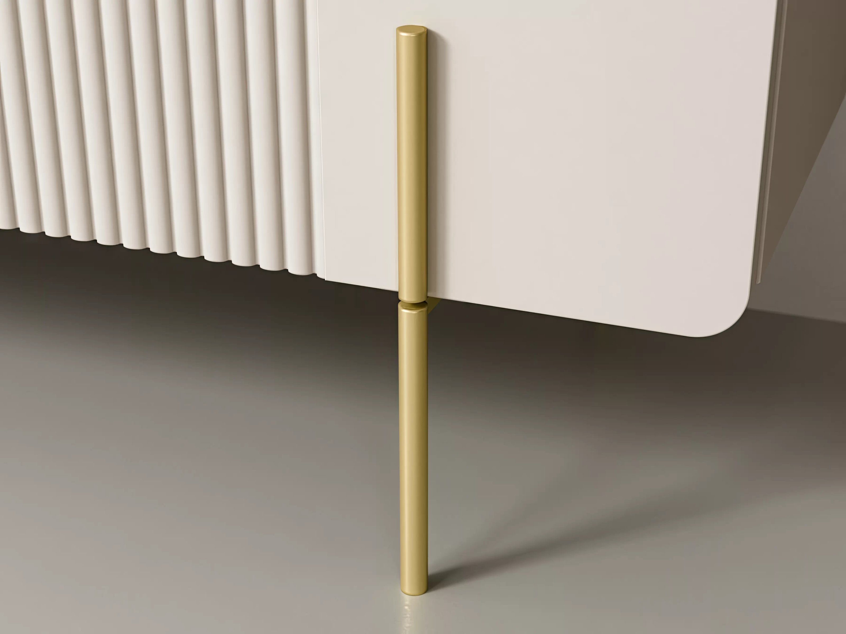 Konferenčný stolík Malmi 100 cm - kašmírová / crema bianca / zlatá Konferenčný stolík Malmi 100 cm so zásuvkami - kašmír / crema bianca / zlote nozki