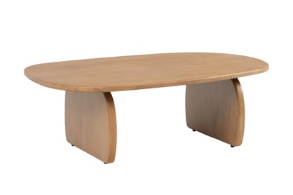 Ovalný konferenčný stolík Moku 110x70 cm - prírodné mango Stolík kawowy Moku owalny 110x70 cm - Drevo mango prírodné