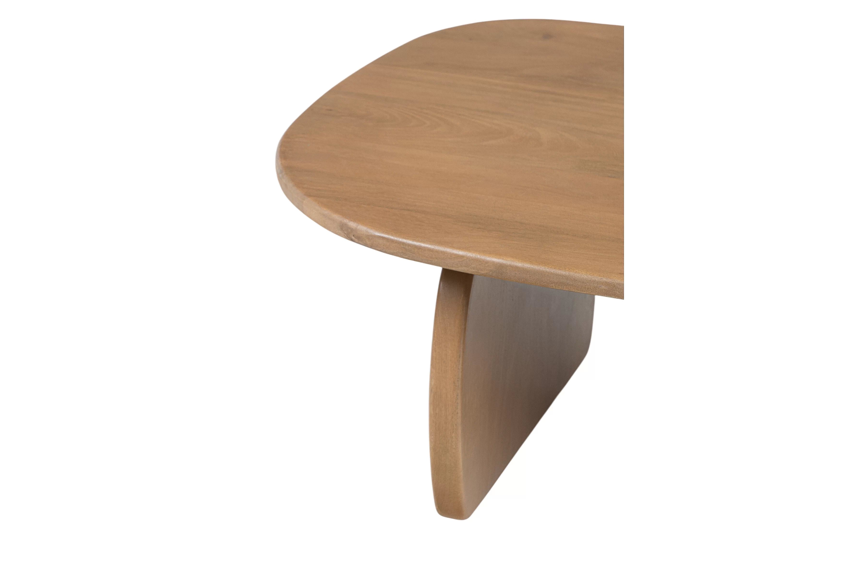 Ovalný konferenčný stolík Moku 110x70 cm - prírodné mango Stolík kawowy Moku owalny 110x70 cm - Drevo mango prírodné