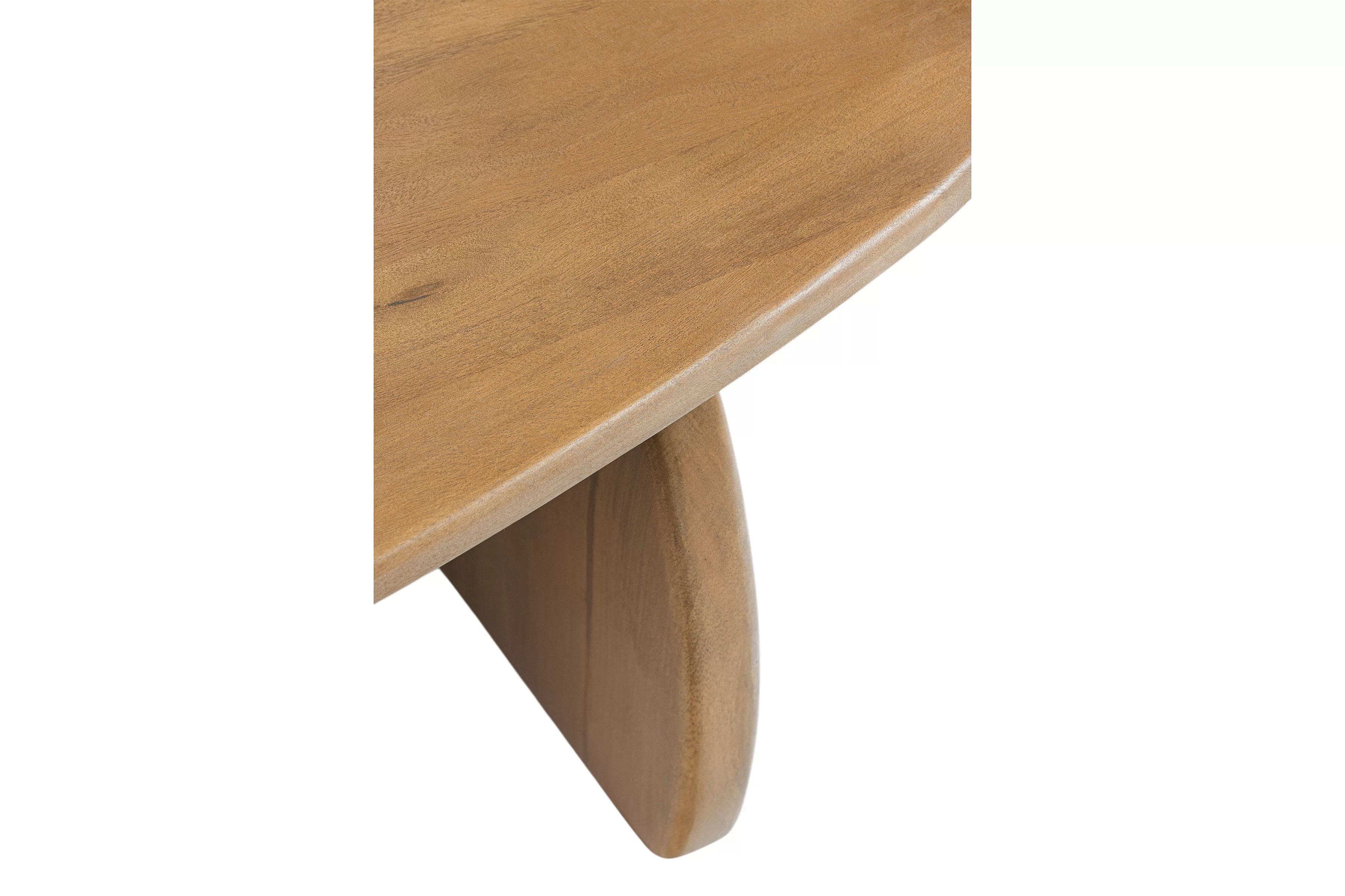 Ovalný konferenčný stolík Moku 110x70 cm - prírodné mango Stolík kawowy Moku owalny 110x70 cm - Drevo mango prírodné