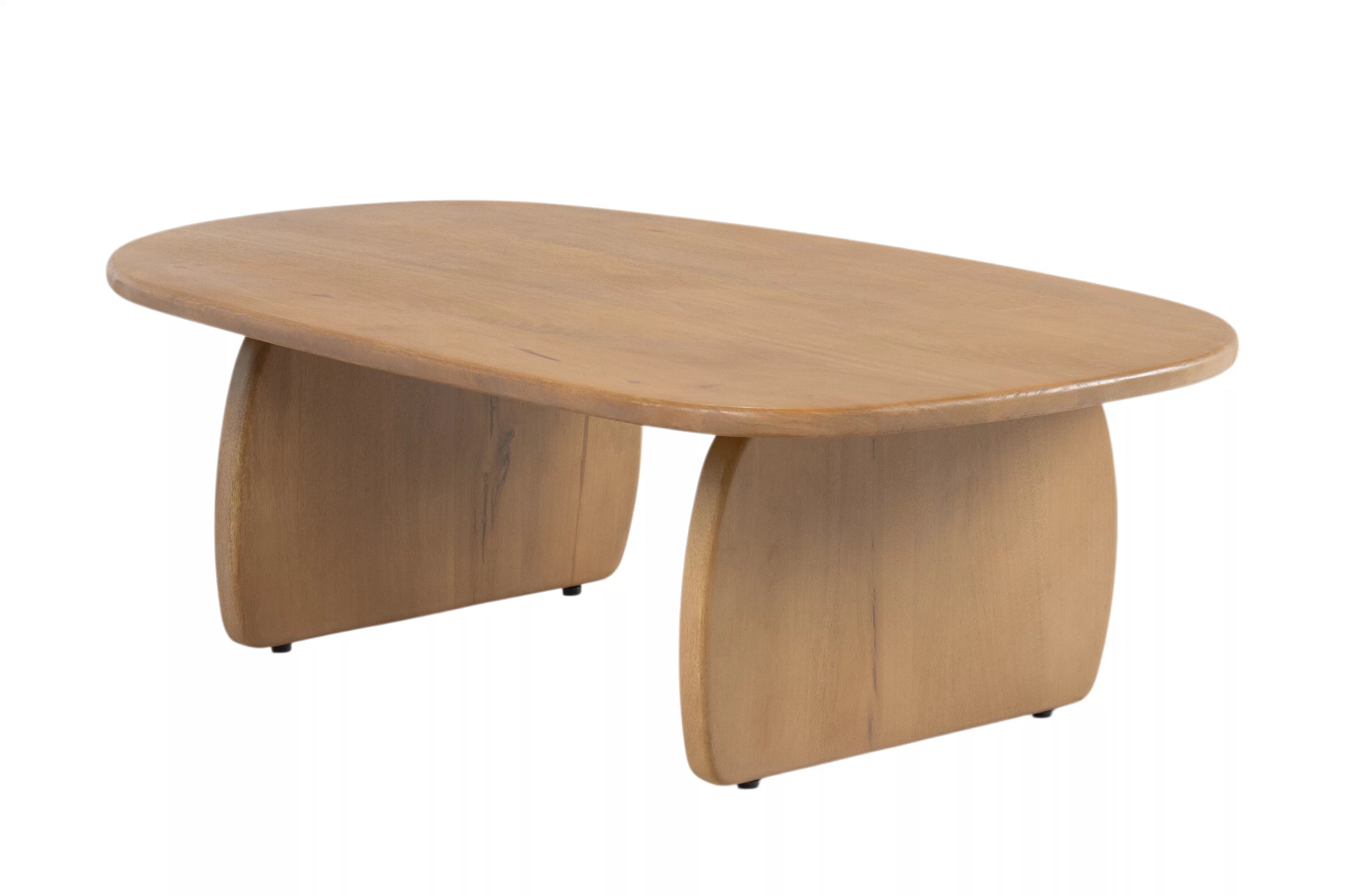 Ovalný konferenčný stolík Moku 110x70 cm - prírodné mango Stolík kawowy Moku owalny 110x70 cm - Drevo mango prírodné