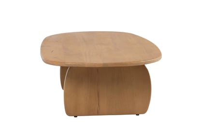 Ovalný konferenčný stolík Moku 110x70 cm - prírodné mango Stolík kawowy Moku owalny 110x70 cm - Drevo mango prírodné
