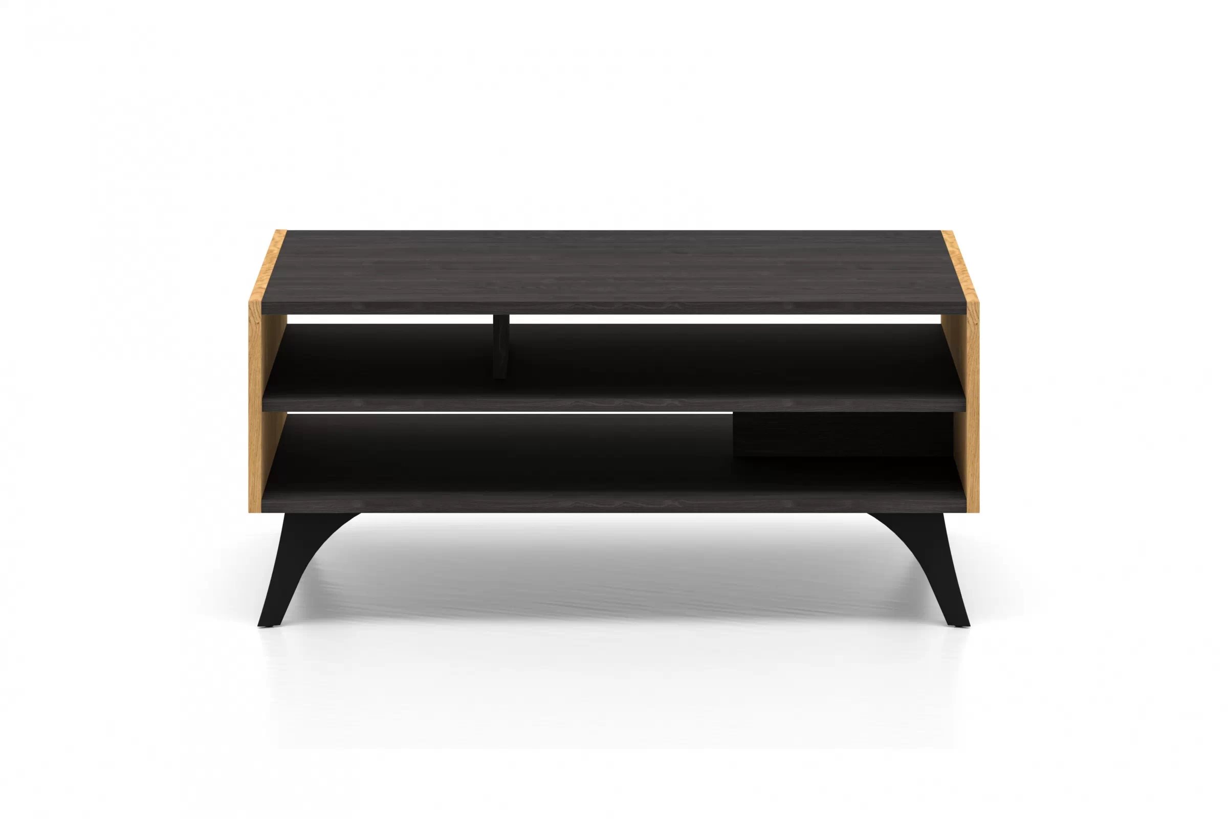 Konferenčný stolík Natina 07 90x60 cm - dub baltic dune / čierny jaseň portland Konferenčný stolík Natina 07 - 90x60 cm - Dub baltic dune / Jaseň portland Čierny