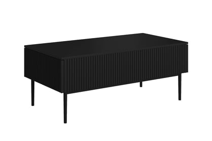 Konferenčný stolík Nicole 120 cm - čierny mat / čierne nožičky