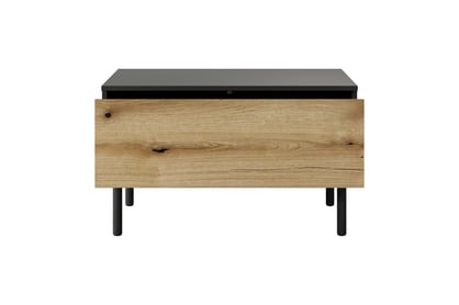 Konferenční stolek Noro 80 cm se zásuvkou - dub evoke / černá stolek kawowy Noro 80 cm z szuflada - dub evoke / černá