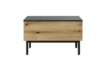 Konferenční stolek Noro 80 cm se zásuvkou - dub evoke / černá stolek kawowy Noro 80 cm z szuflada - dub evoke / černá