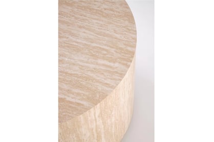 Okrúhly konferenčný stolík Novula 60 cm - travertín Stolík kawowy Novula okrúhly60 cm - Travertín