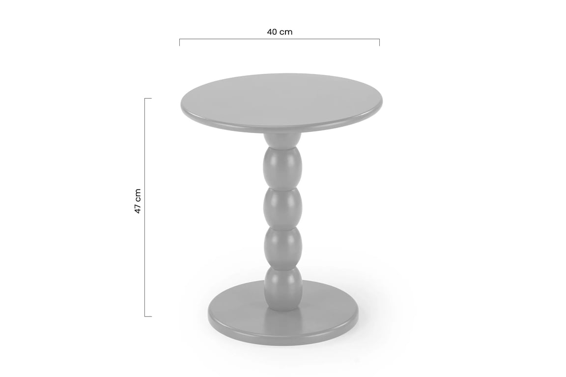 Kulatý konferenční stolek Seliza 40 cm - modrá stolek kawowy okragly Cirilla 40 cm - modrá