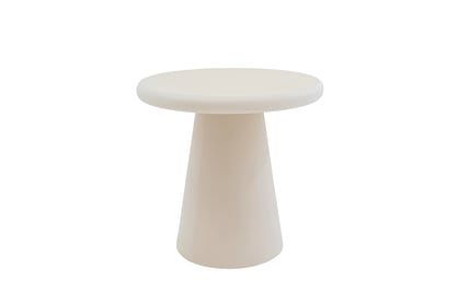 Okrúhly konferenčný stolík Clav 45 cm - béžový