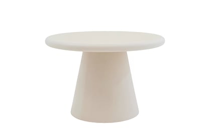 Kulaty konferenční stolek Clav 60 cm - béžový
