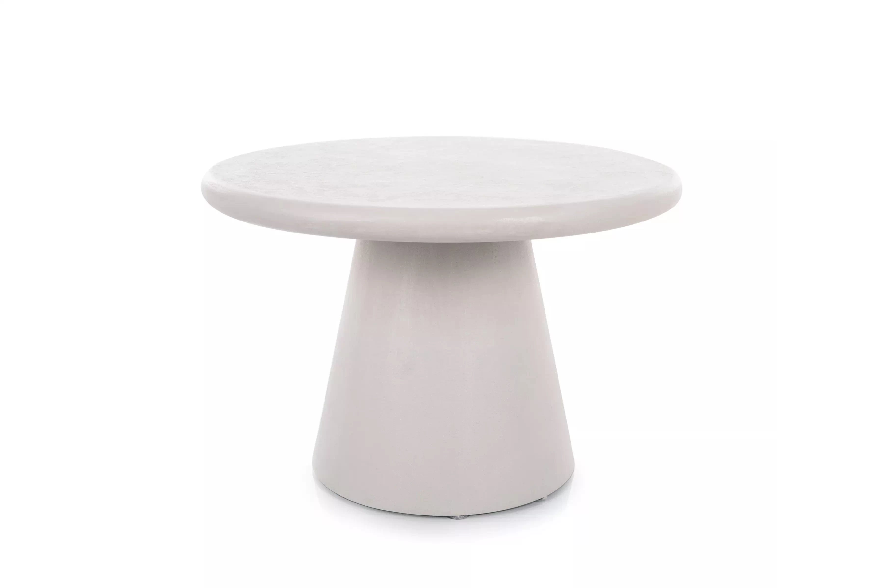 Okrúhly konferenčný stolík Clav 60 cm - svetlošedý Stolík kawowy okragly Clav 60 cm - svetlý šedý