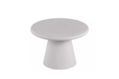 Okrúhly konferenčný stolík Clav 60 cm - svetlošedý Stolík kawowy okragly Clav 60 cm - svetlý šedý