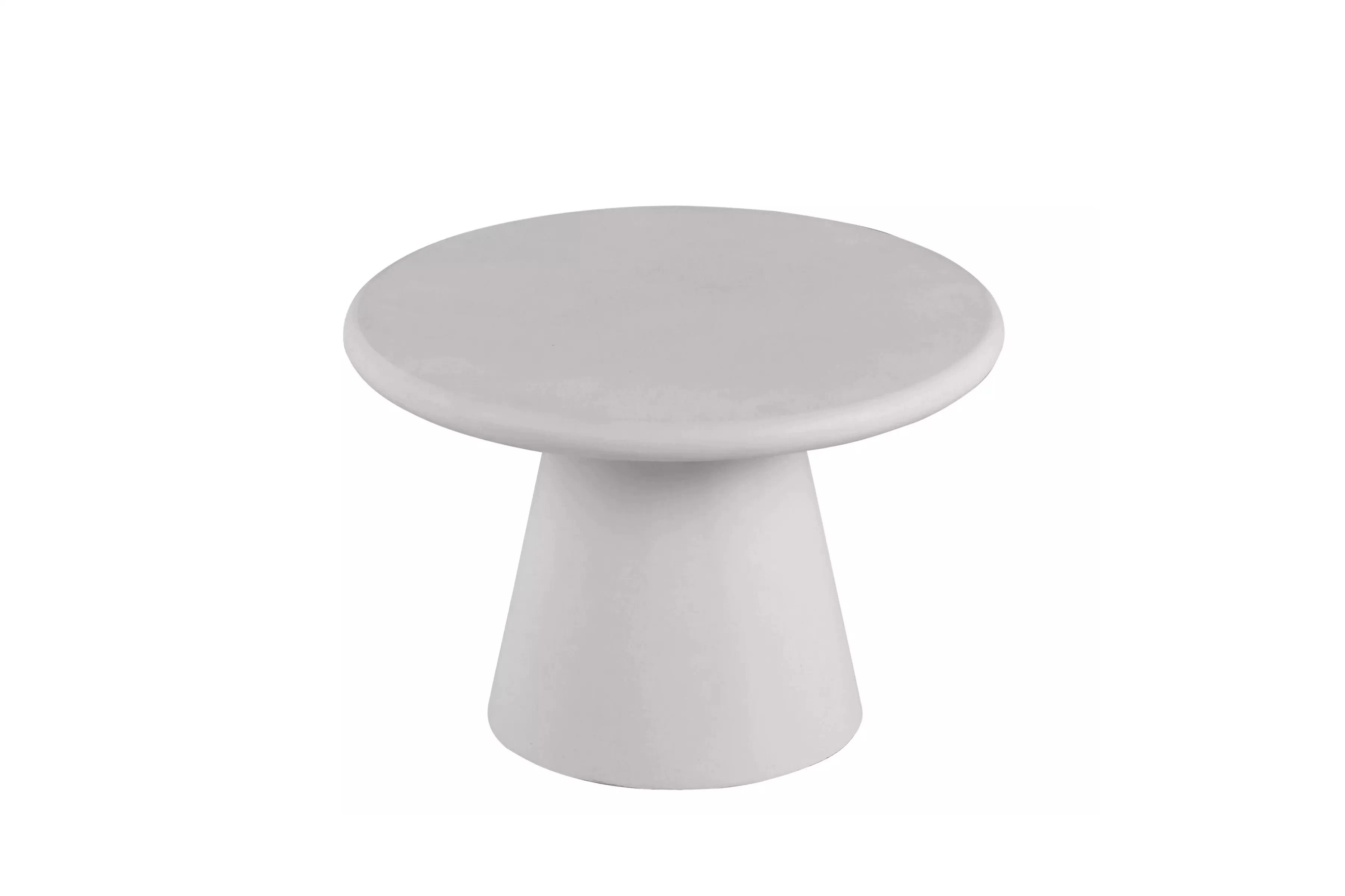 Okrúhly konferenčný stolík Clav 60 cm - svetlošedý Stolík kawowy okragly Clav 60 cm - svetlý šedý