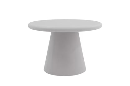 Okrúhly konferenčný stolík Clav 60 cm - svetlošedý