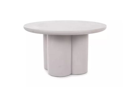 Okrúhly konferenčný stolík Cylindus 80 cm - svetlosivý Stolík kawowy okragly Cylindus 80 cm - svetlý šedý