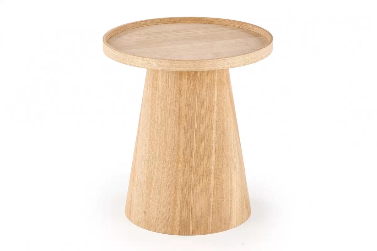 Okrúhly konferenčný stolík Tiliana 45 cm - prírodný Konferenčný stolík okragly Editta 45 cm - prírodné