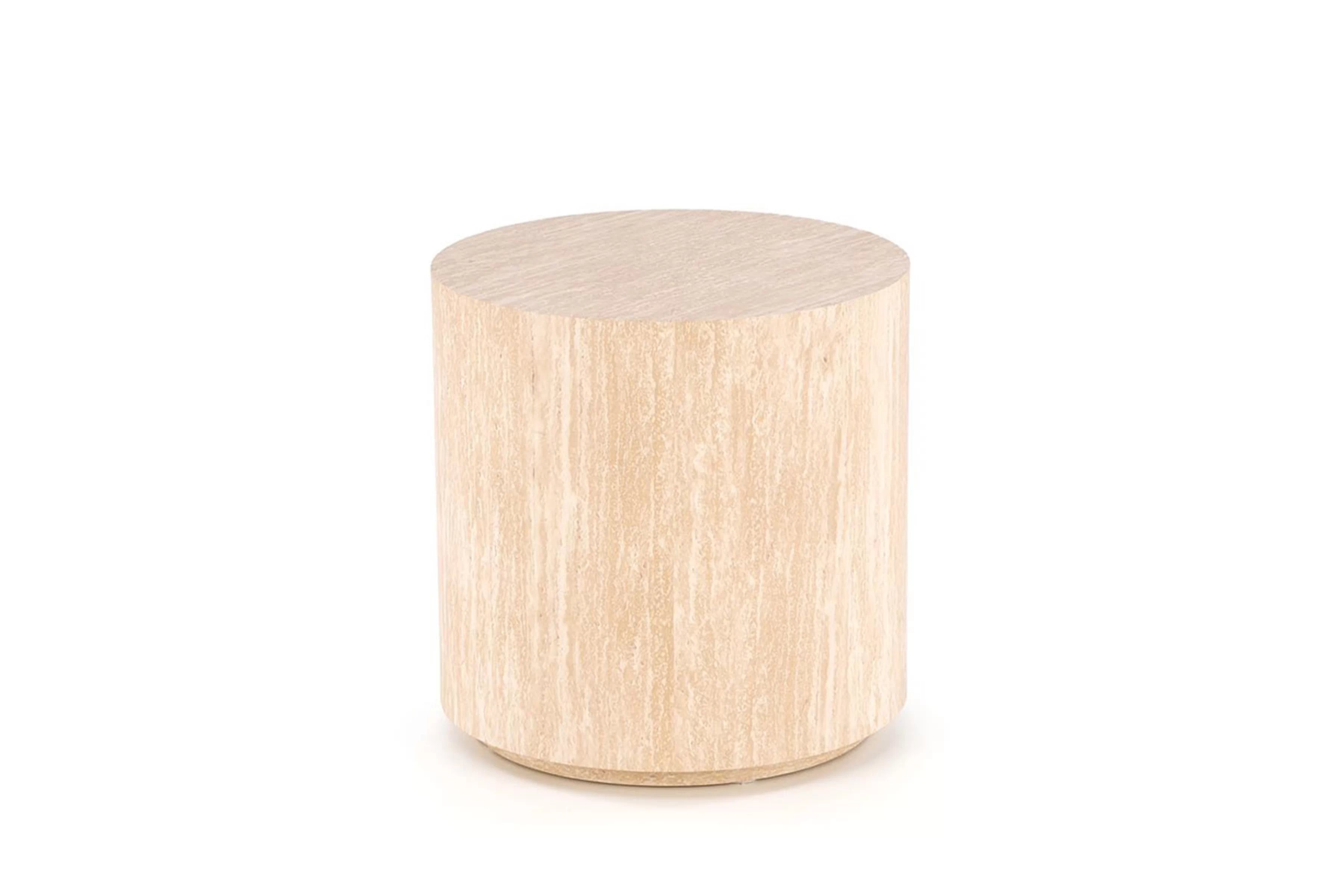 Okrúhly konferenčný stolík Novula 45 cm - travertín Stolík kawowy okragly Mensa 45 cm - Travertín