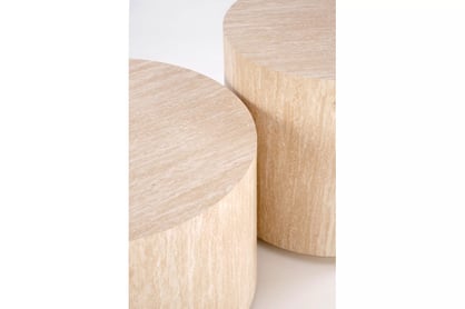 Okrúhly konferenčný stolík Novula 45 cm - travertín Stolík kawowy okragly Mensa 45 cm - Travertín