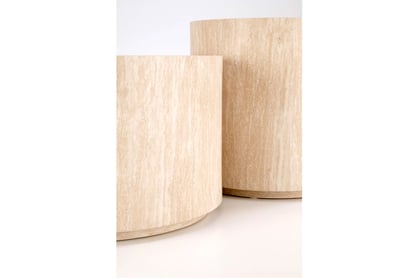 Okrúhly konferenčný stolík Novula 45 cm - travertín Stolík kawowy okragly Mensa 45 cm - Travertín