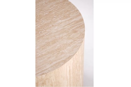 Okrúhly konferenčný stolík Novula 45 cm - travertín Stolík kawowy okragly Mensa 45 cm - Travertín