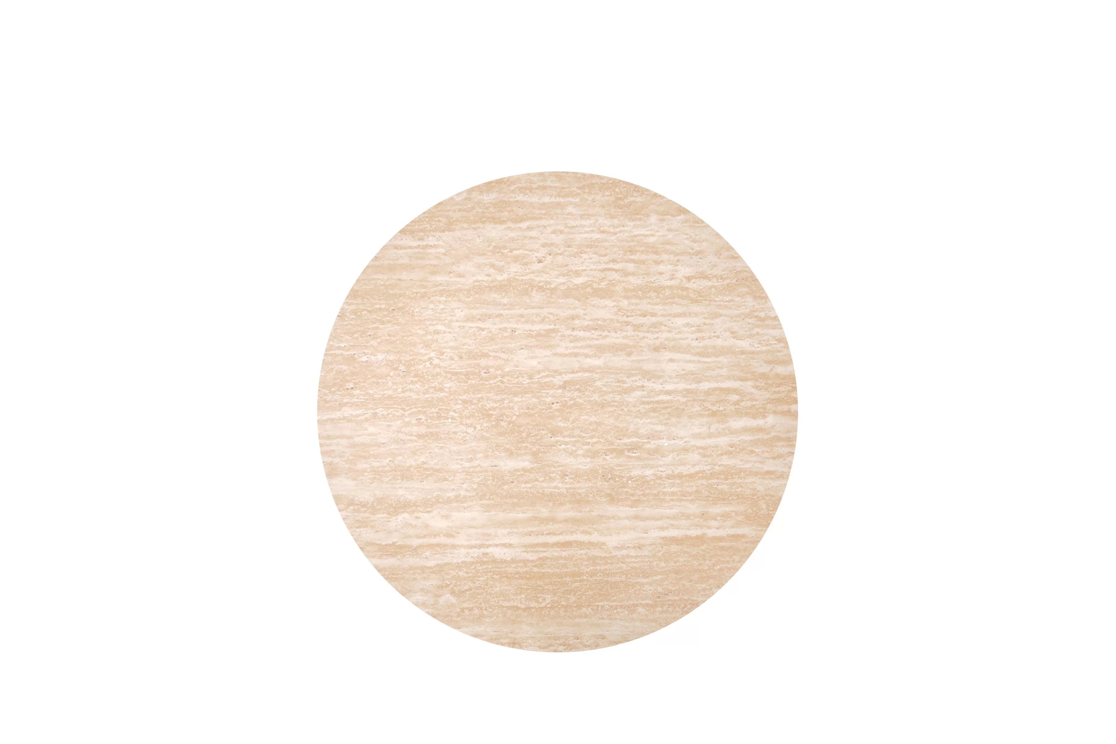 Okrúhly konferenčný stolík Novula 45 cm - travertín Stolík kawowy okragly Mensa 45 cm - Travertín