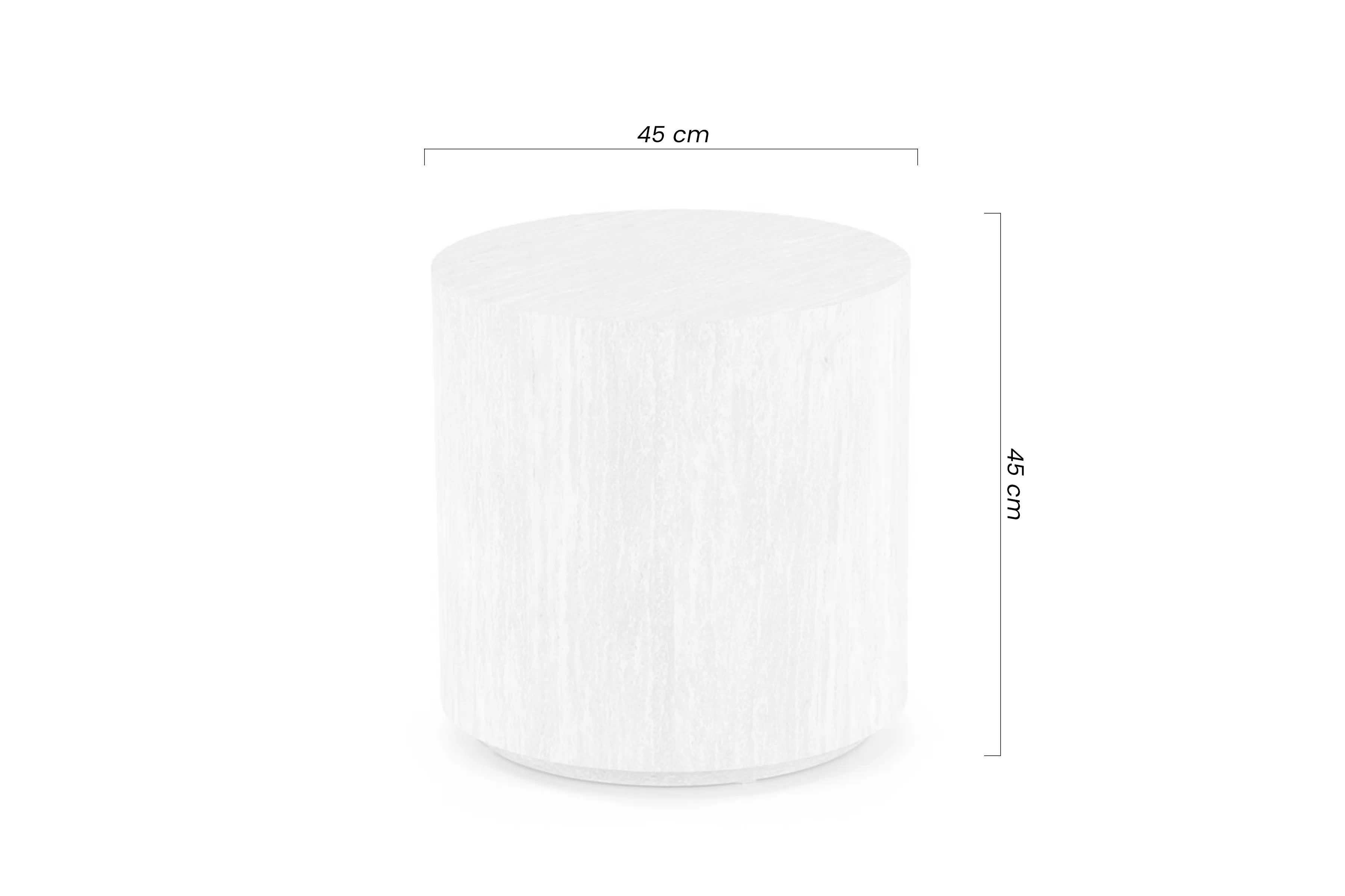 Okrúhly konferenčný stolík Novula 45 cm - travertín Stolík kawowy okragly Mensa 45 cm - Travertín