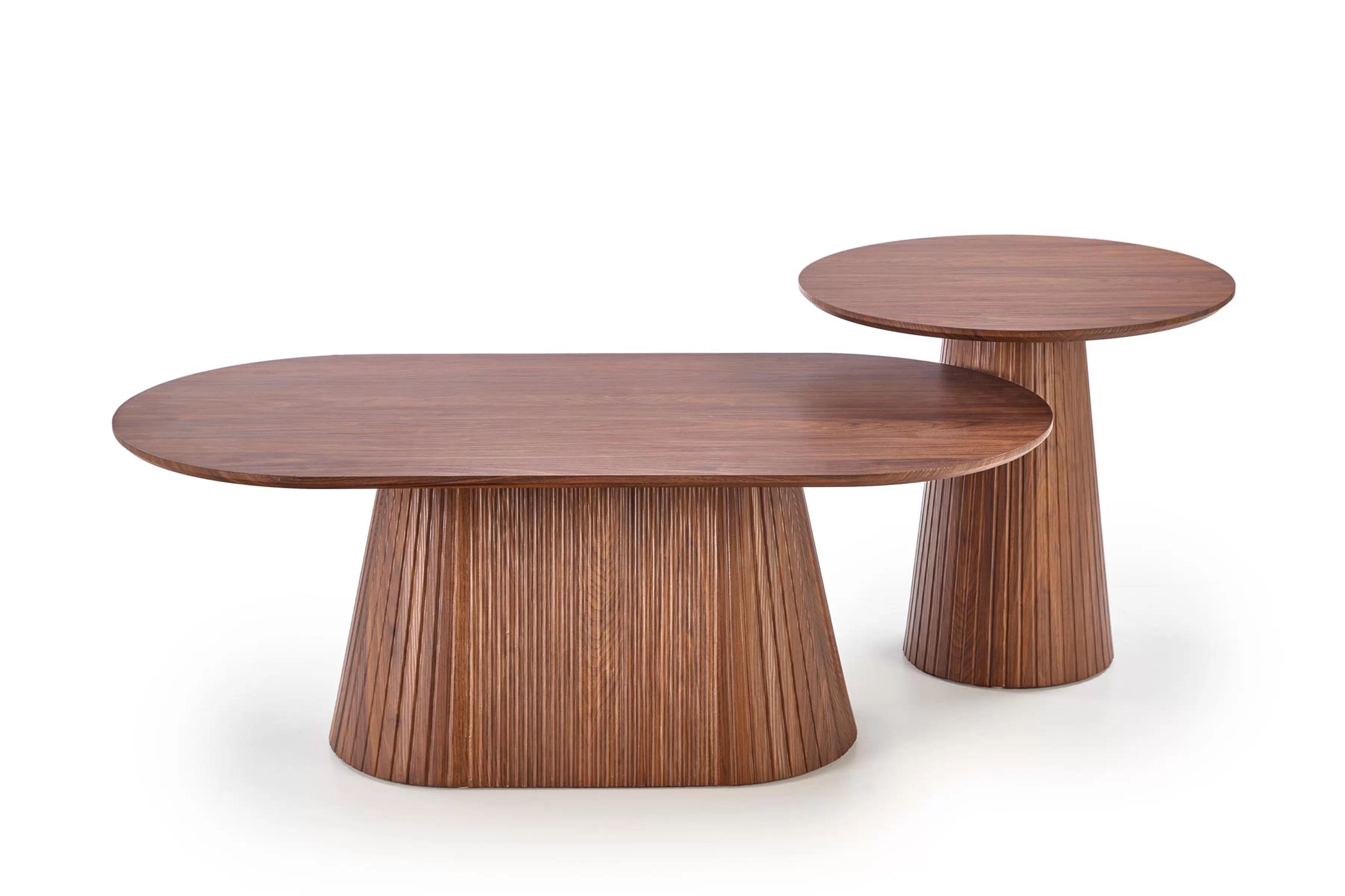 Okrúhly konferenčný stolík Stellis 60 cm - orech Stolík kawowy okragly Stellis 60 cm - Orech