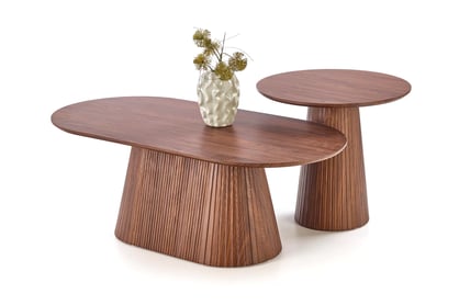 Okrúhly konferenčný stolík Stellis 60 cm - orech Stolík kawowy okragly Stellis 60 cm - Orech