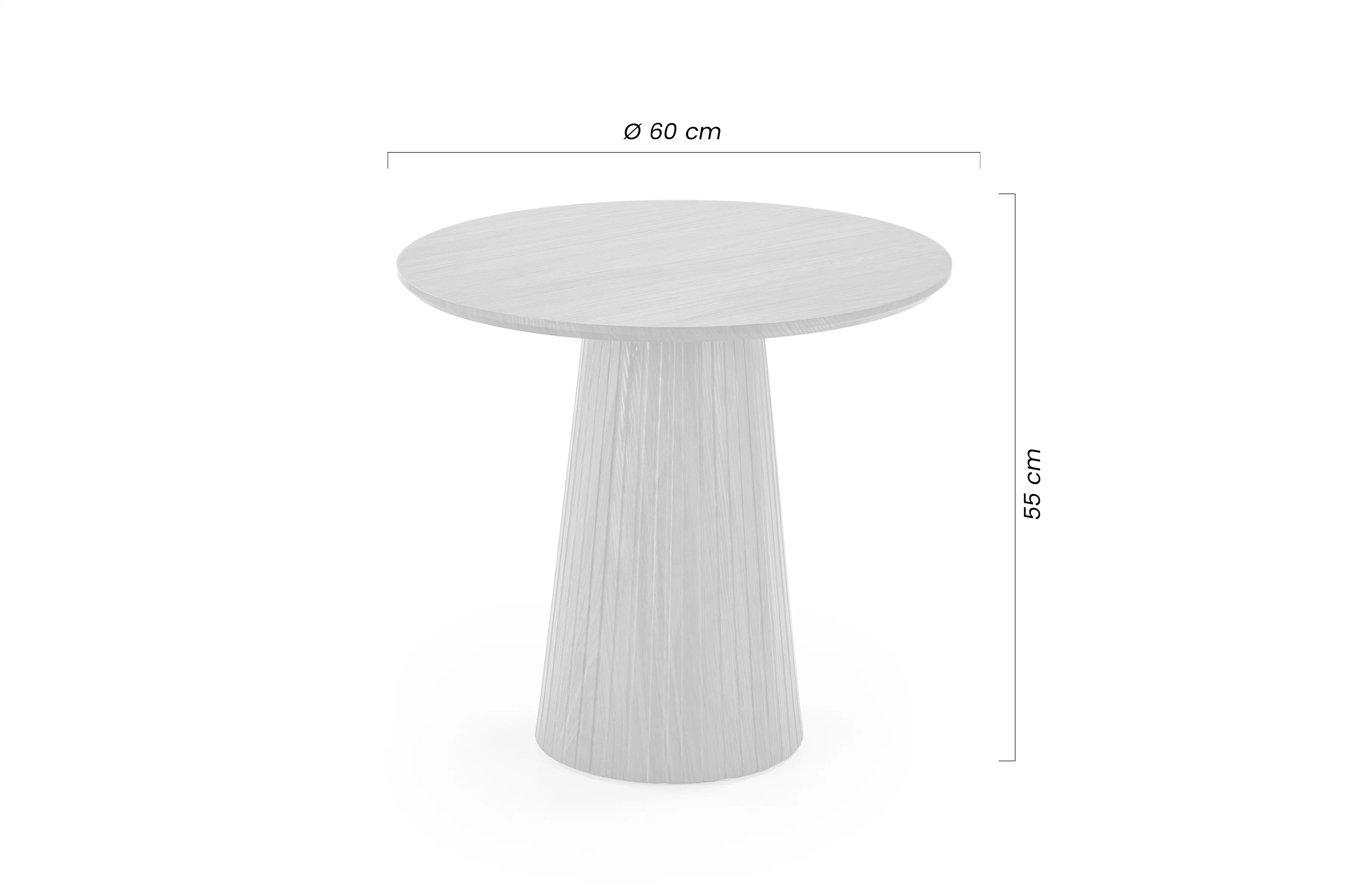 Okrúhly konferenčný stolík Stellis 60 cm - orech Stolík kawowy okragly Stellis 60 cm - Orech