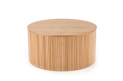 Okrúhly konferenčný stolík Tamis 80 cm - prírodný
