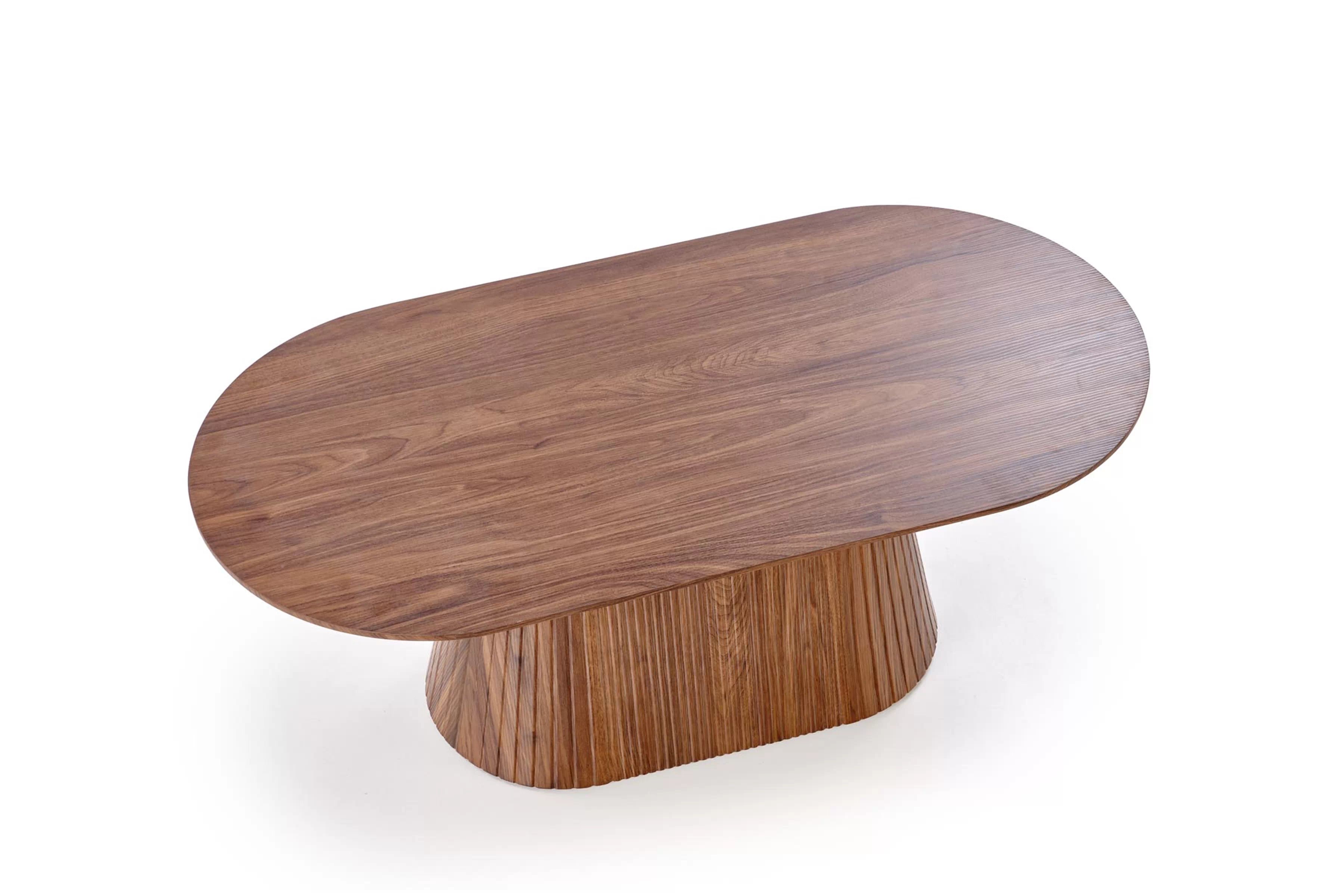 Oválny konferenčný stolík Stellis 120 cm - orech Stolík kawowy owalny Stellis 120 cm - Orech