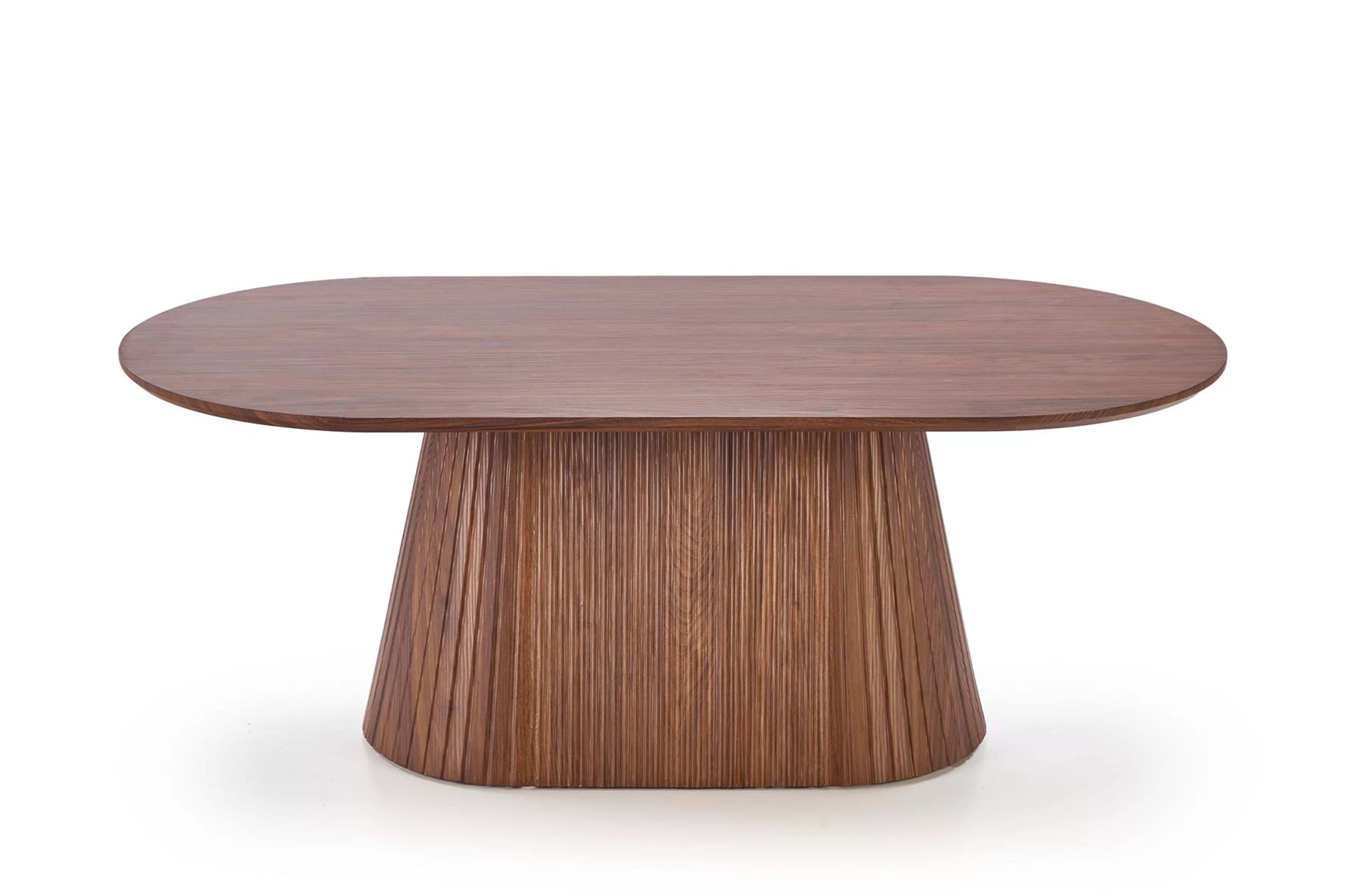 Oválny konferenčný stolík Stellis 120 cm - orech Stolík kawowy owalny Stellis 120 cm - Orech