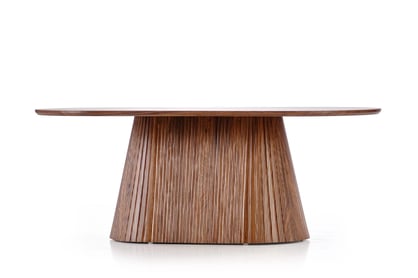 Oválny konferenčný stolík Stellis 120 cm - orech Stolík kawowy owalny Stellis 120 cm - Orech