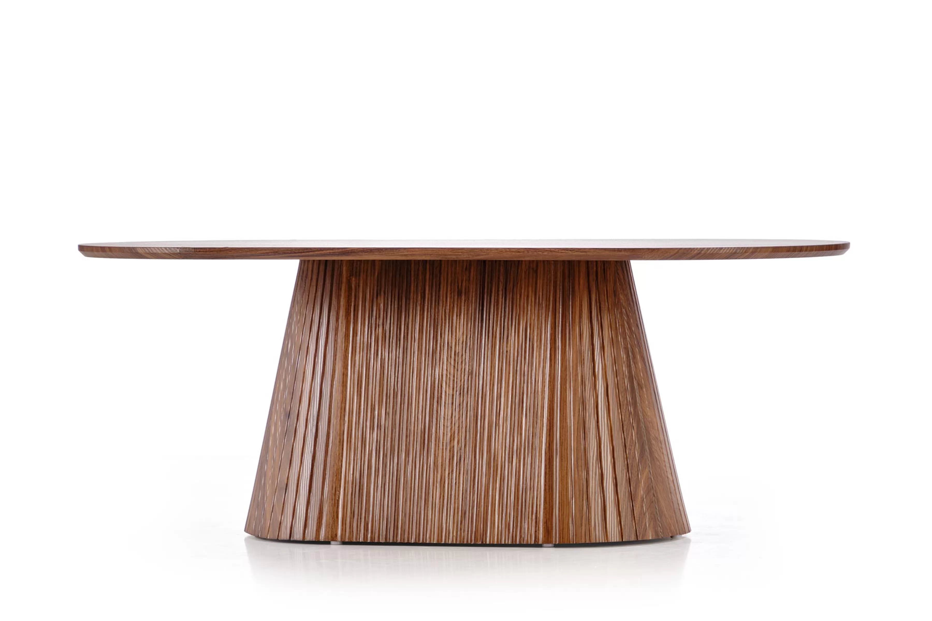 Oválny konferenčný stolík Stellis 120 cm - orech Stolík kawowy owalny Stellis 120 cm - Orech