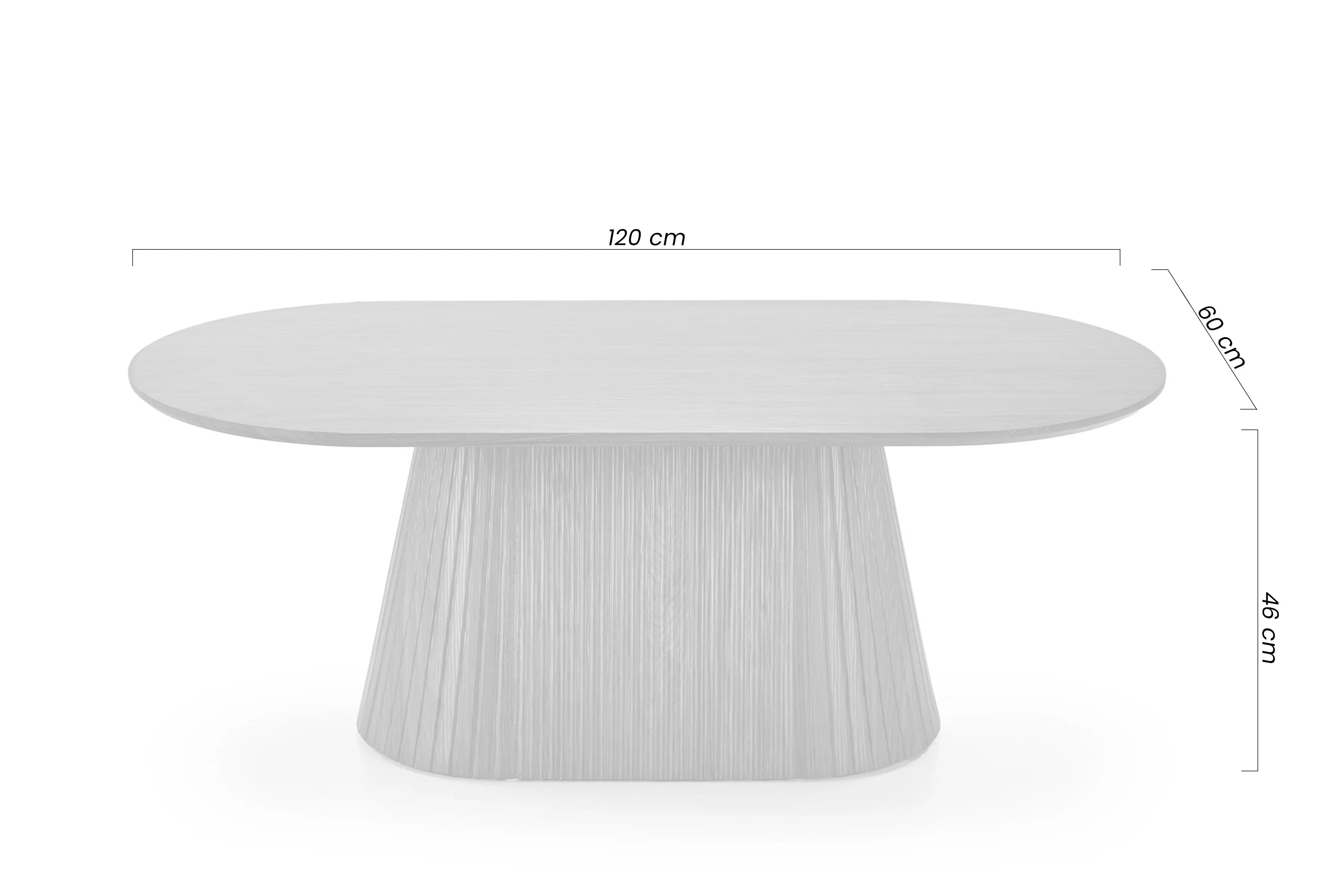 Oválny konferenčný stolík Stellis 120 cm - orech Stolík kawowy owalny Stellis 120 cm - Orech