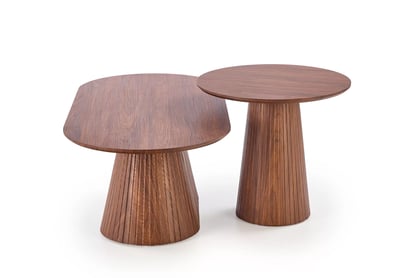 Oválny konferenčný stolík Stellis 120 cm - orech Stolík kawowy owalny Stellis 120 cm - Orech