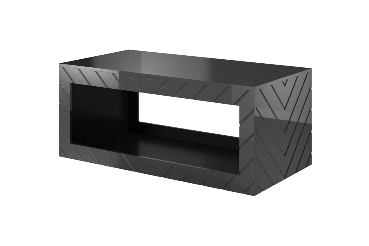 Konferenční stolek Parisja 120 cm - grafitový lesk Stolek