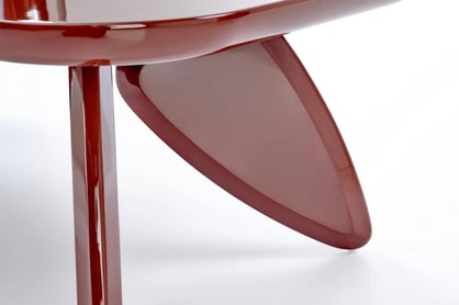 Obdĺžnikový konferenčný stolík Lumis 120 cm - bordový Stolík kawowy prostokatny Lumis 120 cm - bordová