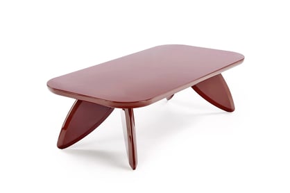 Obdĺžnikový konferenčný stolík Lumis 120 cm - bordový Stolík kawowy prostokatny Lumis 120 cm - bordová