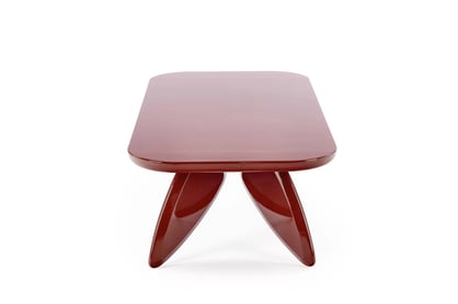 Obdĺžnikový konferenčný stolík Lumis 120 cm - bordový Stolík kawowy prostokatny Lumis 120 cm - bordová