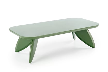 Obdĺžnikový konferenčný stolík Lumis 120 cm - svetlozelený