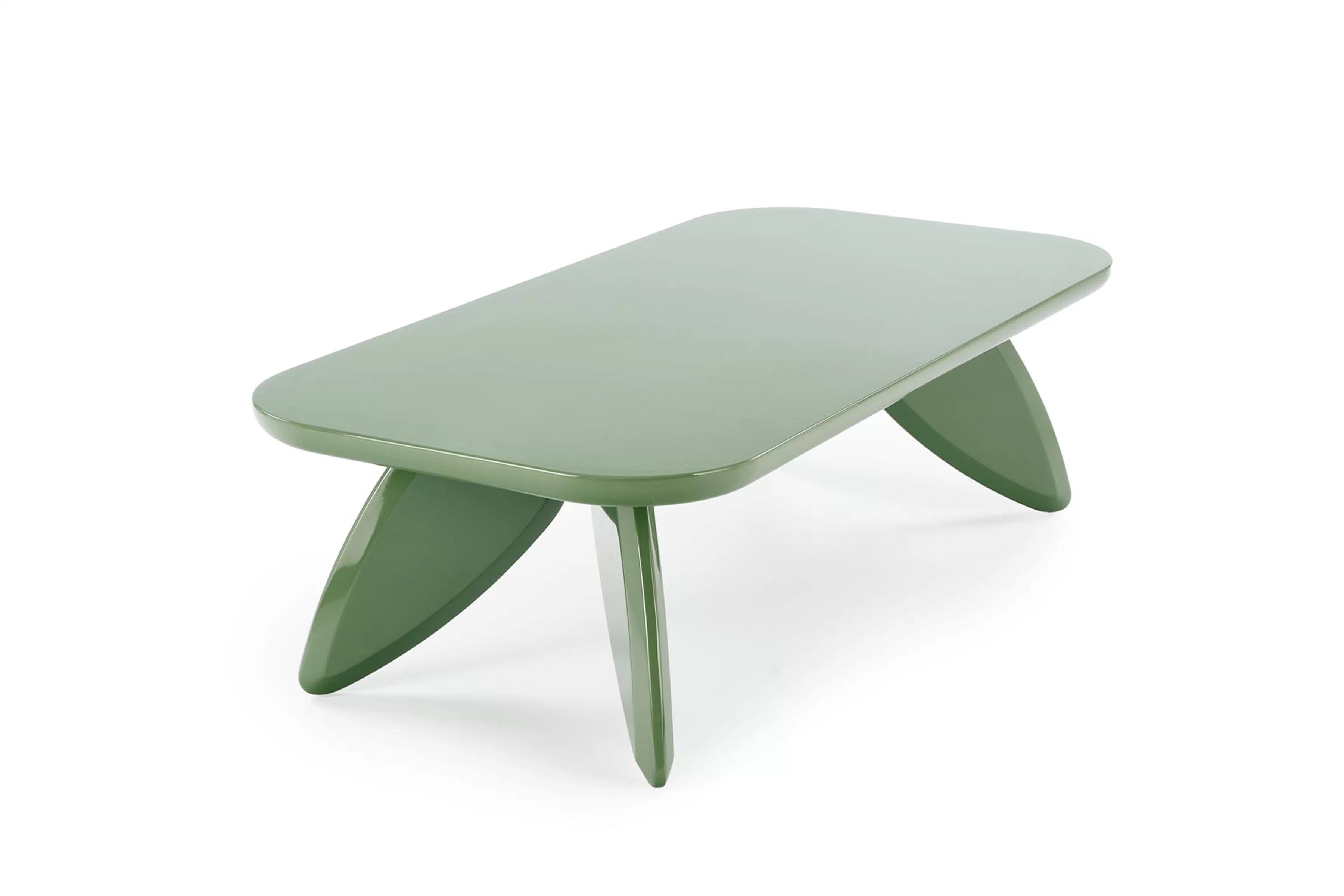 Obdĺžnikový konferenčný stolík Lumis 120 cm - svetlozelený Stolík kawowy prostokatny Lumis 120 cm - svetlý Zelený