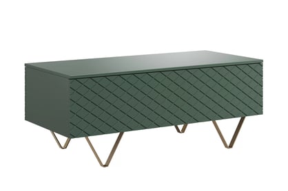 Konferenční stolek Scalia 120 2K s úložným prostorem - labrador mat / zlaté nohy Stolik kawowy Scalia 120 2K ze schowkiem - labrador mat / złote nogi - Limitowana oferta