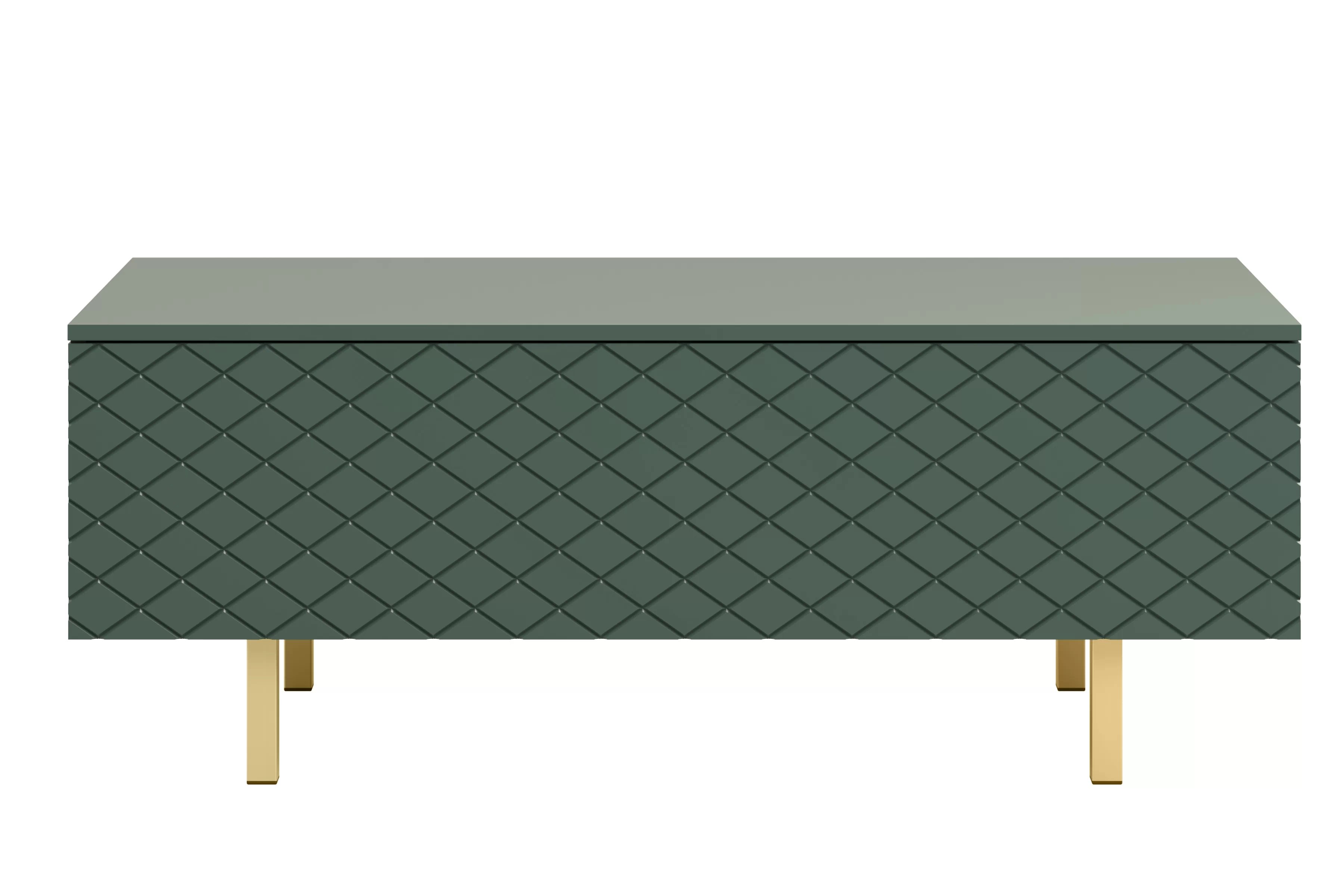 Konferenčný stolík Scalia II 120 2K s úložným priestorom - labrador mat / zlaté nožičky - Limitovaná ponuka Konferenčný stolík Scalia II 120 2K s úložným priestorom - labrador mat / zlote nožičky