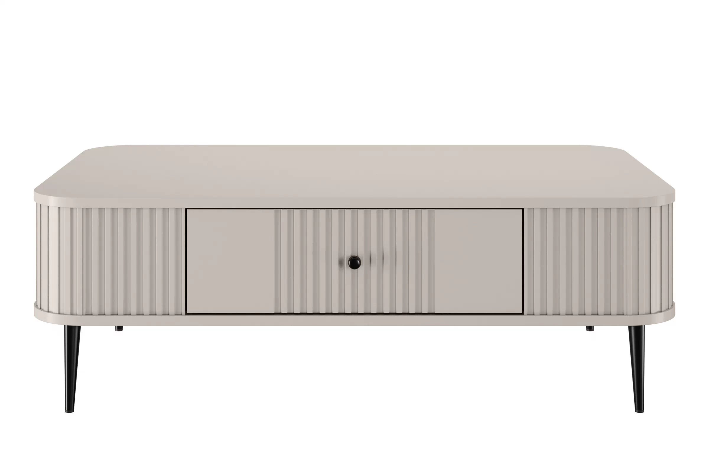 Konferenční stolek se zásuvkou Vesper 103x60 cm - kašmír / černé nohy stolek kawowy z szuflada Vesper 103x60 cm - kašmír / černá Nohy