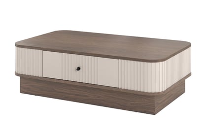 Stolík kawowy z szuflada Vesper 103x60 cm - kašmír / orech / čierny Úchytka